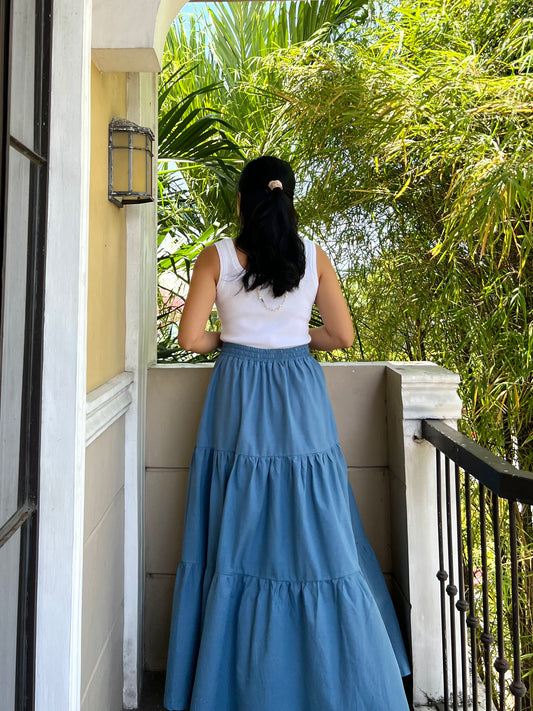 Willow Skirt in French Blue