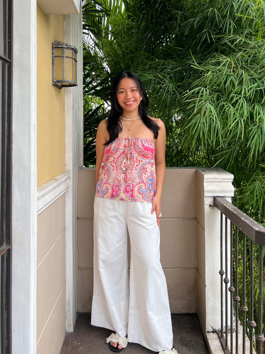 Almond Reversible Top in Premium Design 031