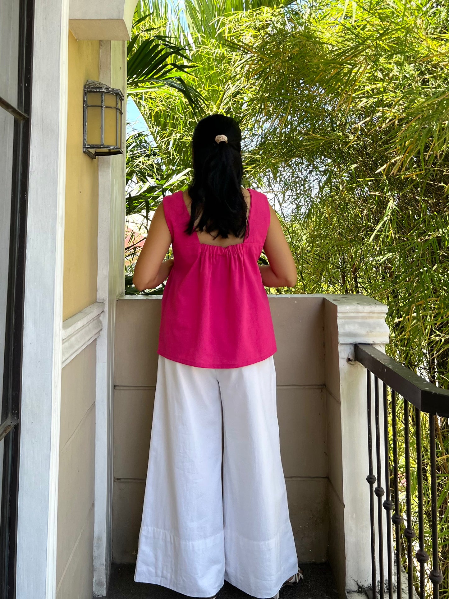 Cherry Top in Deep Pink