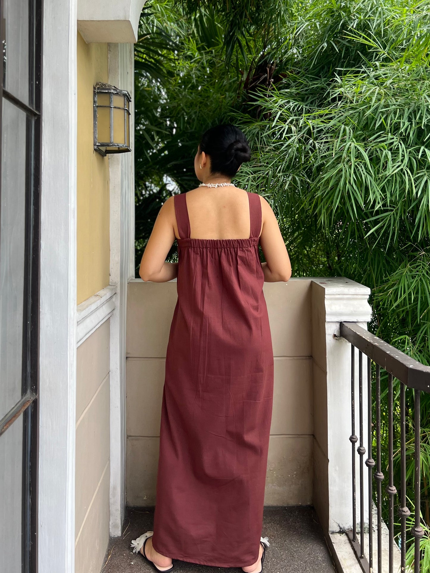 Hannah Dress in Chestnut