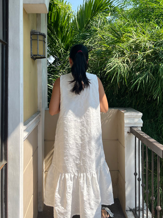 Camden Dress in Eyelet 010 with Lining