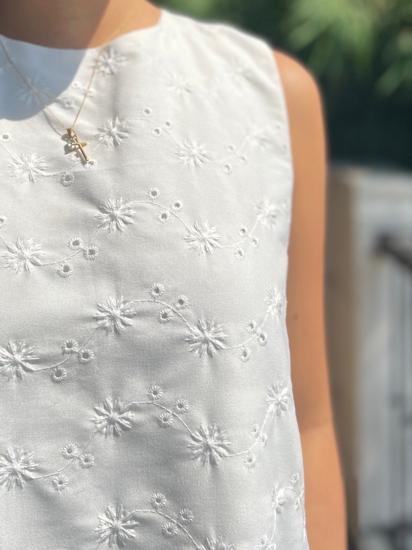 Camden Dress in Eyelet 010 with Lining