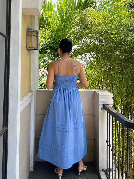 Acai Dress in Cornflower Blue