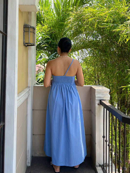 Siena Dress in Cornflower Blue