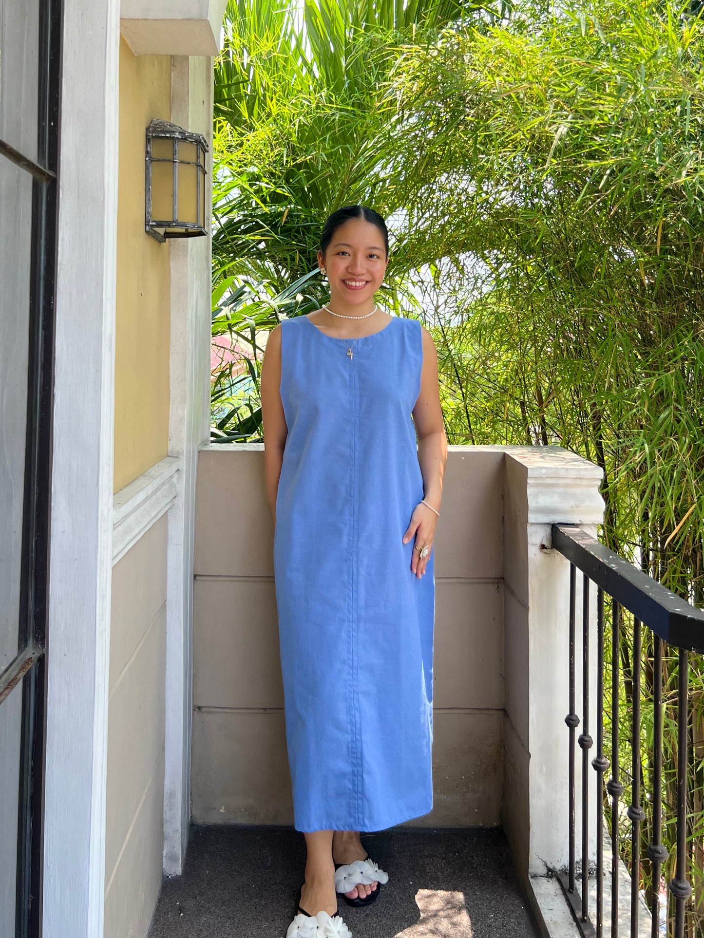 Courage Reversible Dress in Cornflower Blue