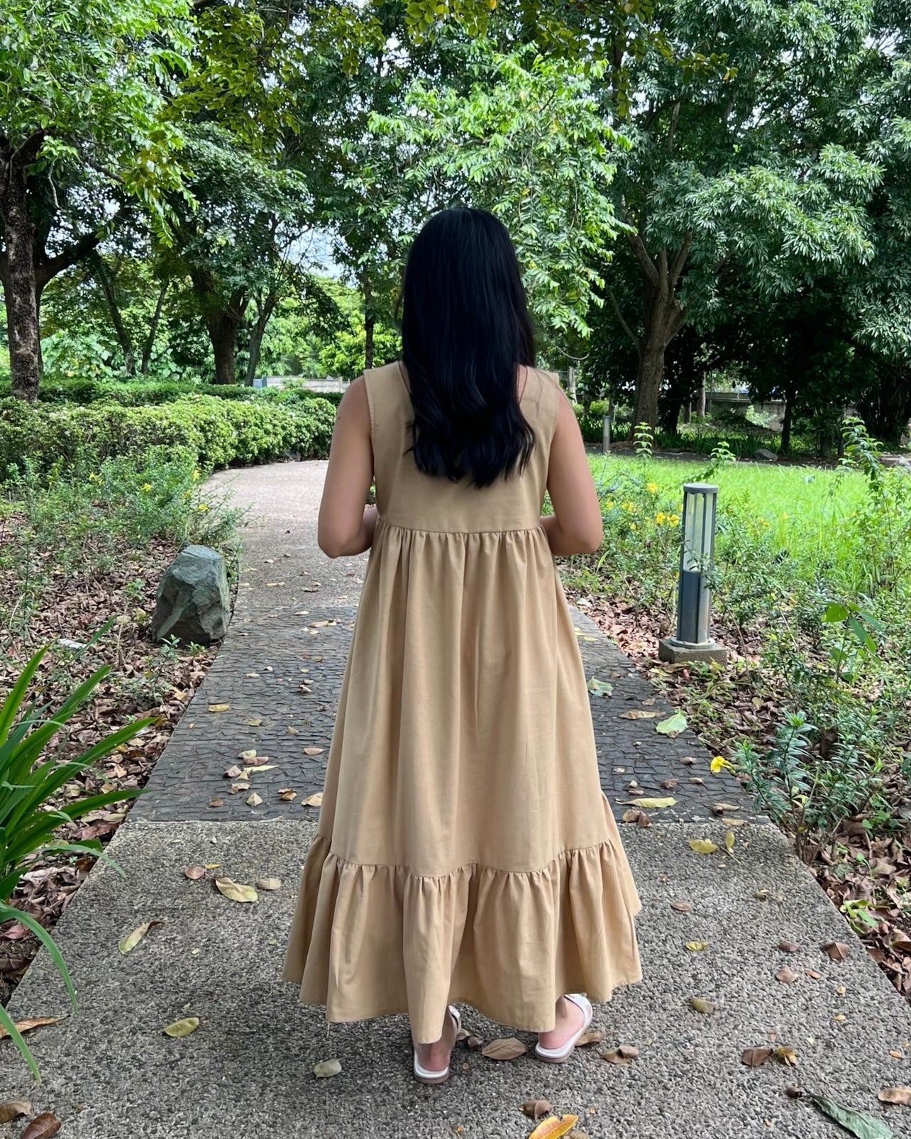 Maxim Dress in Beige