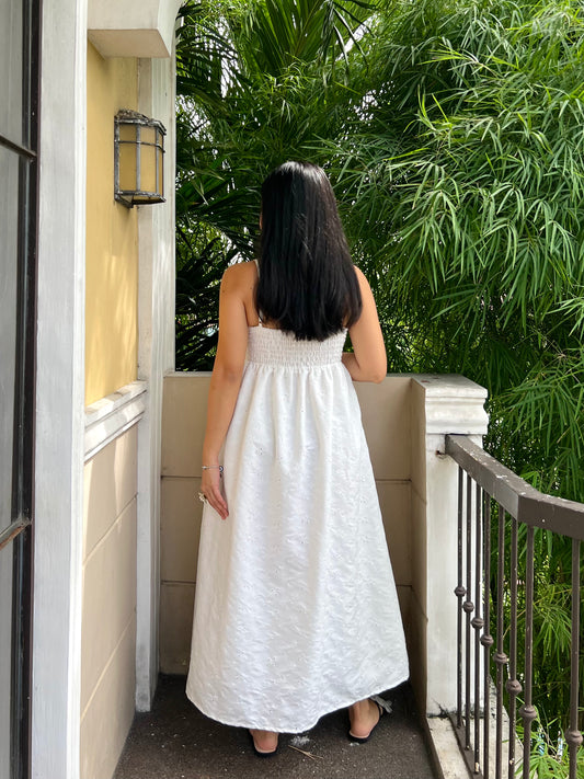 Tuscany Dress in Eyelet 017 with Lining