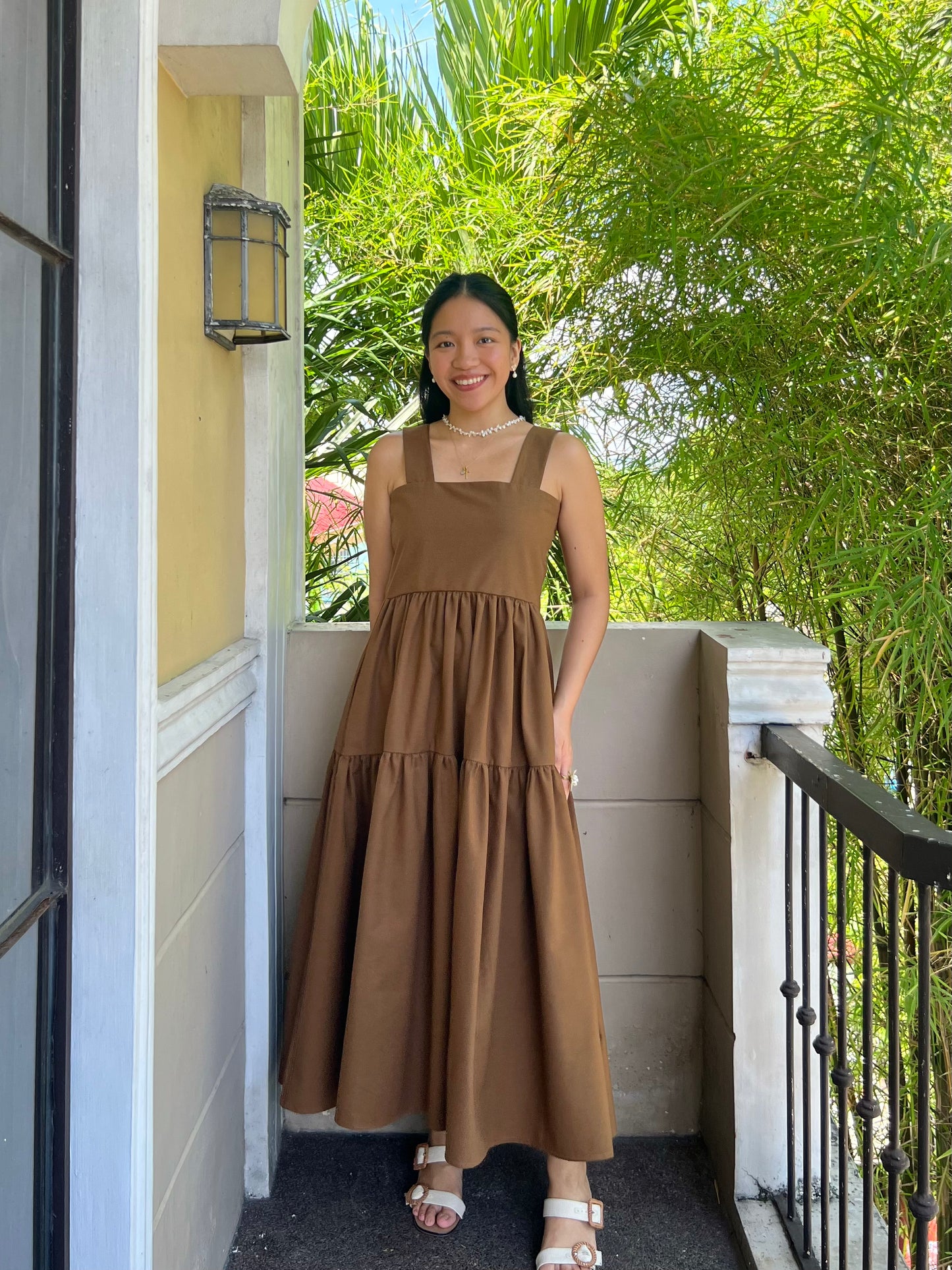 Psalm Dress in Dark Brown