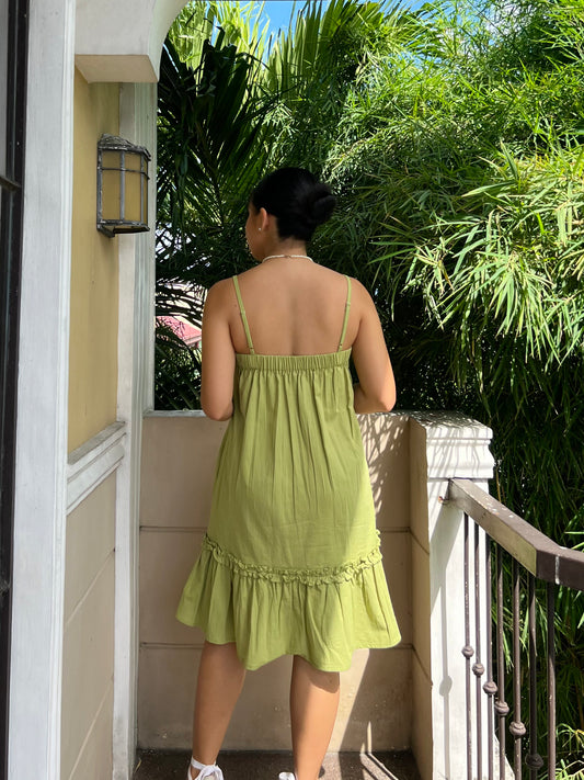 Daylight Dress in Apple Green
