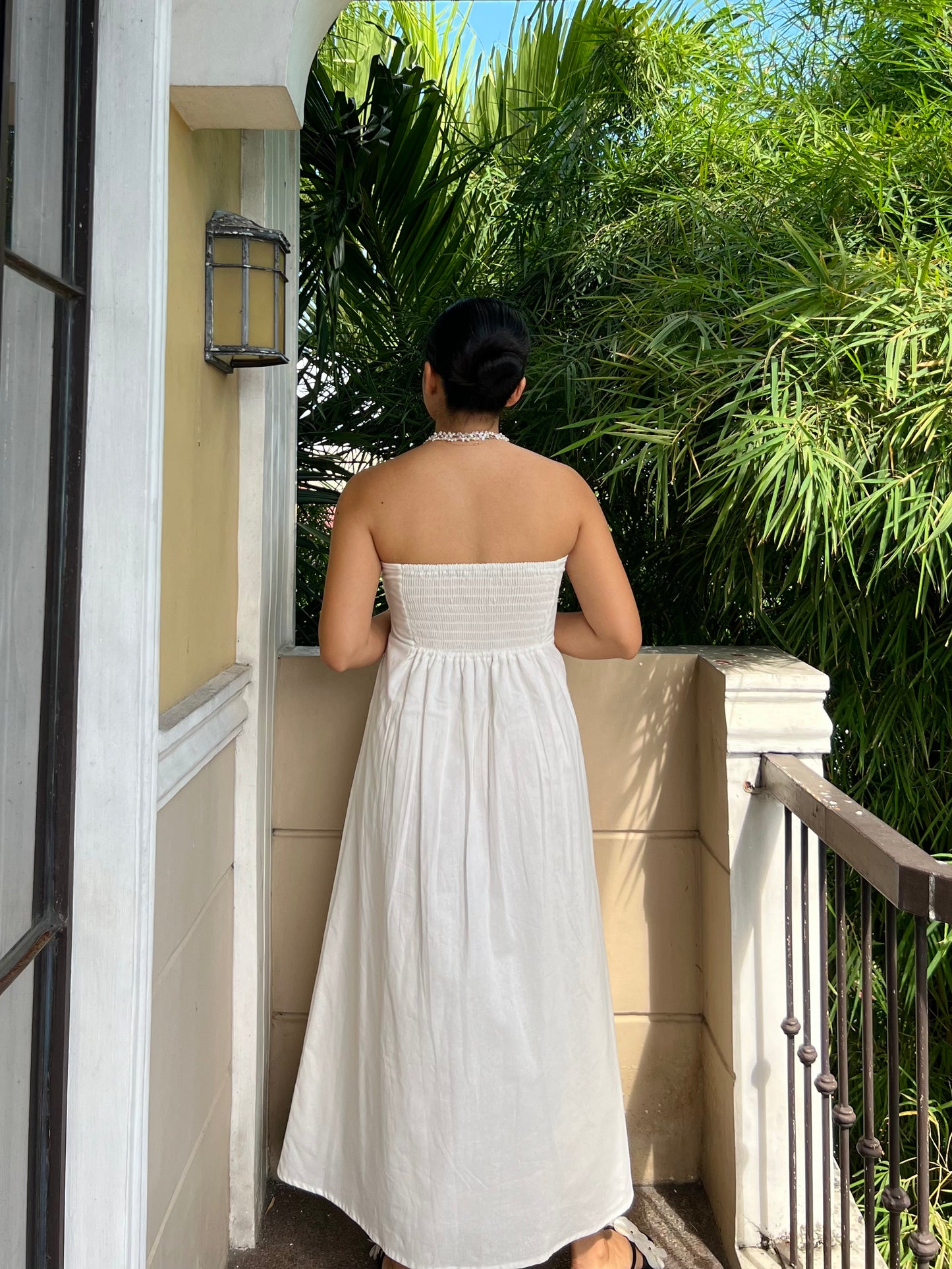 Fearless Dress in White with Lining