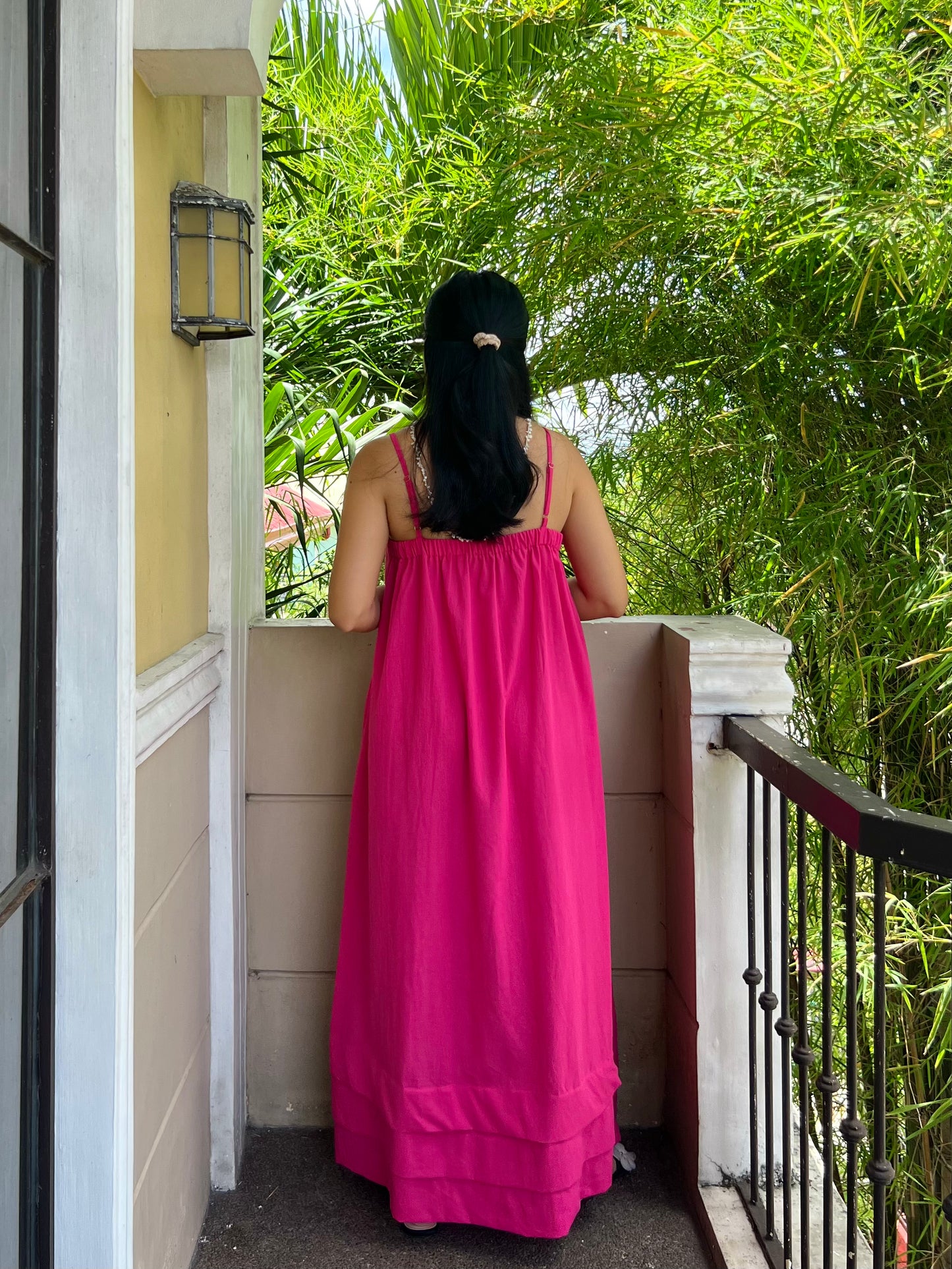 Faith Dress in Deep Pink