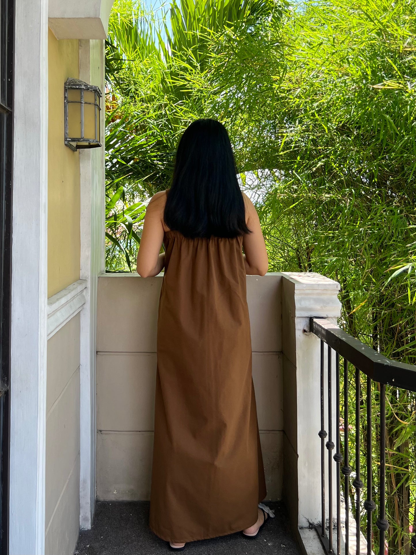 Hannah Dress in Dark Brown