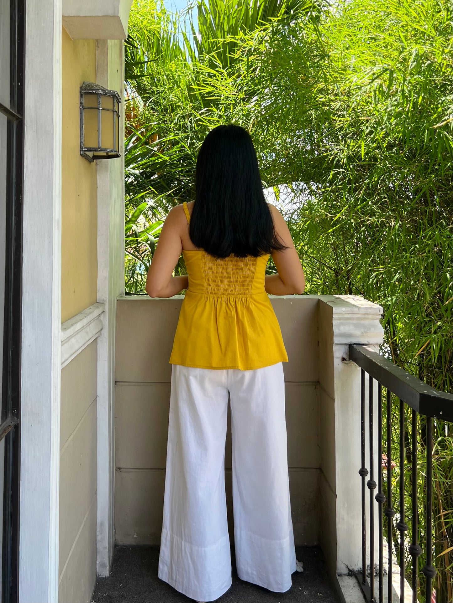 Blueberry Top in Mustard