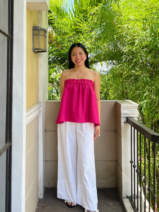 Eve Top in Deep Pink