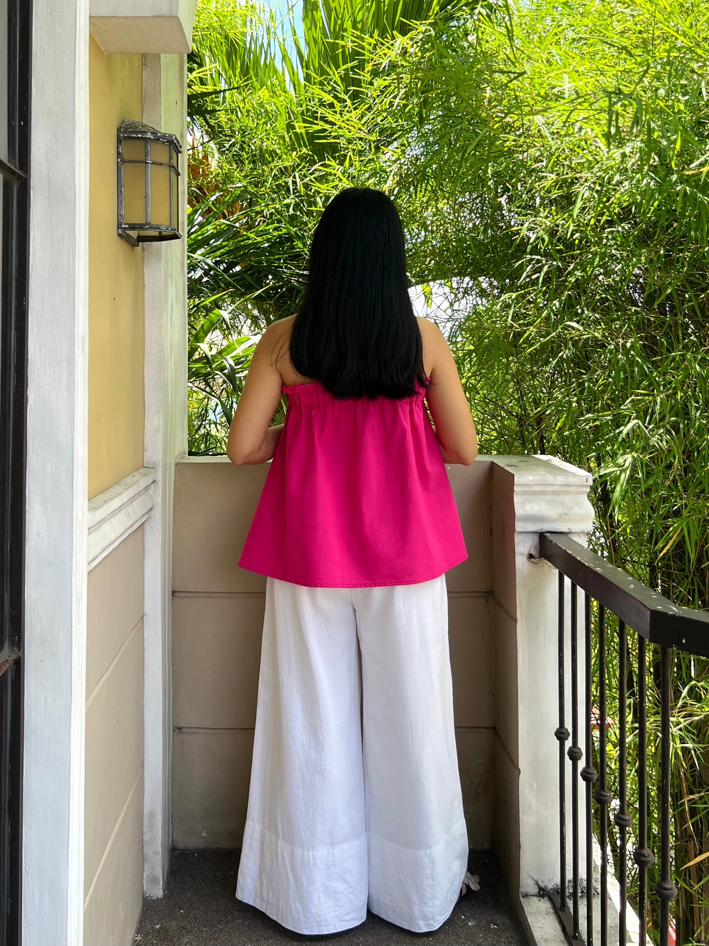 Eve Top in Deep Pink