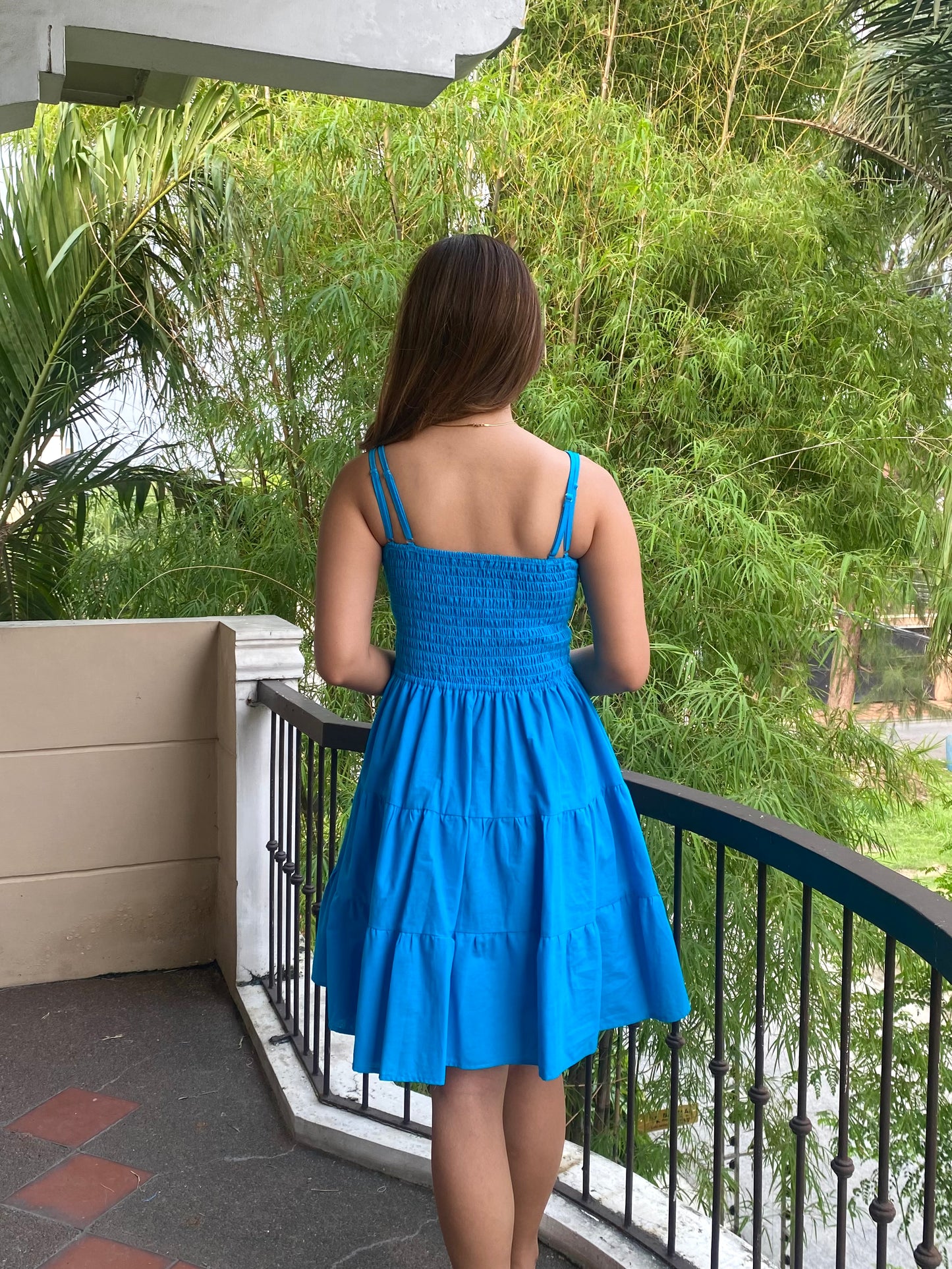 Capri Dress in Cerulean