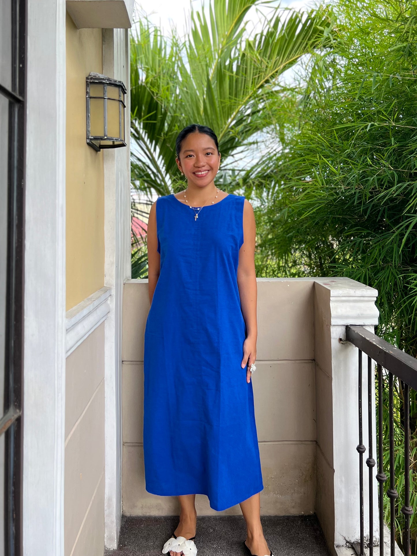 Courage Reversible Dress in Blue