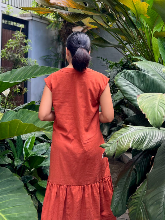 Napa Dress in Rust