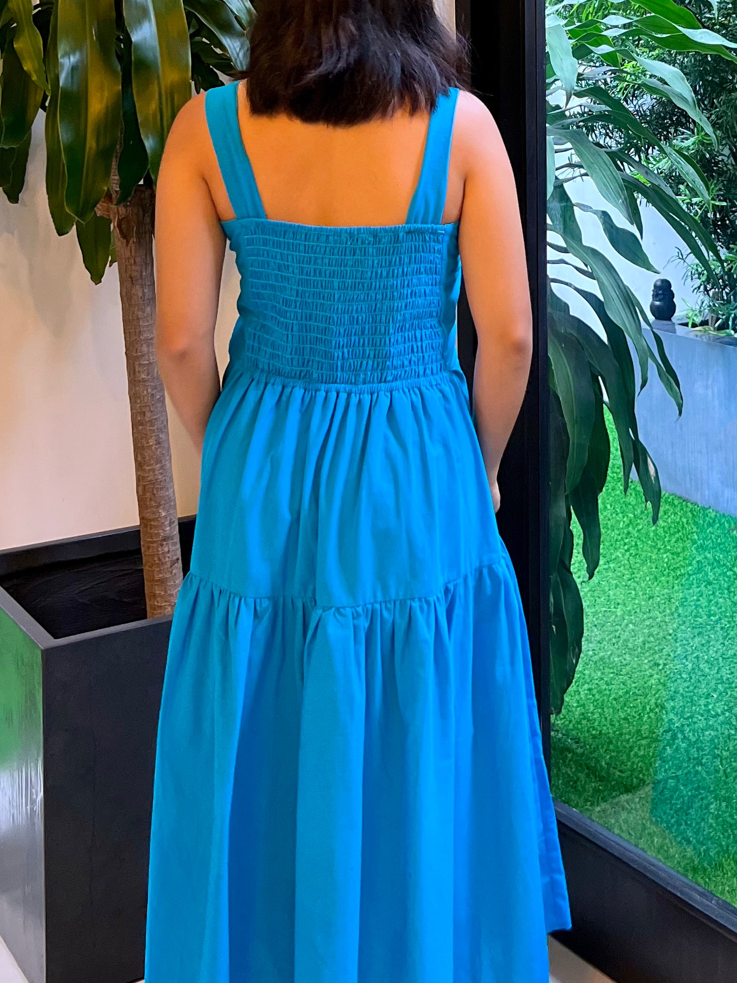 Psalm Dress in Cerulean