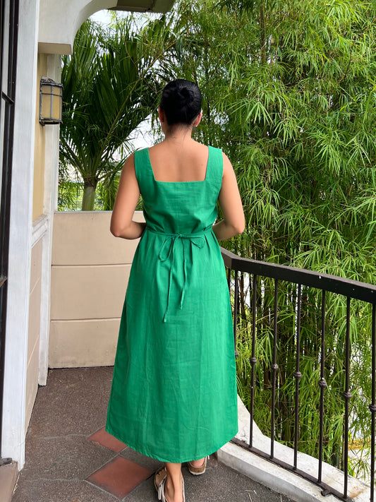 Stade Dress in Green