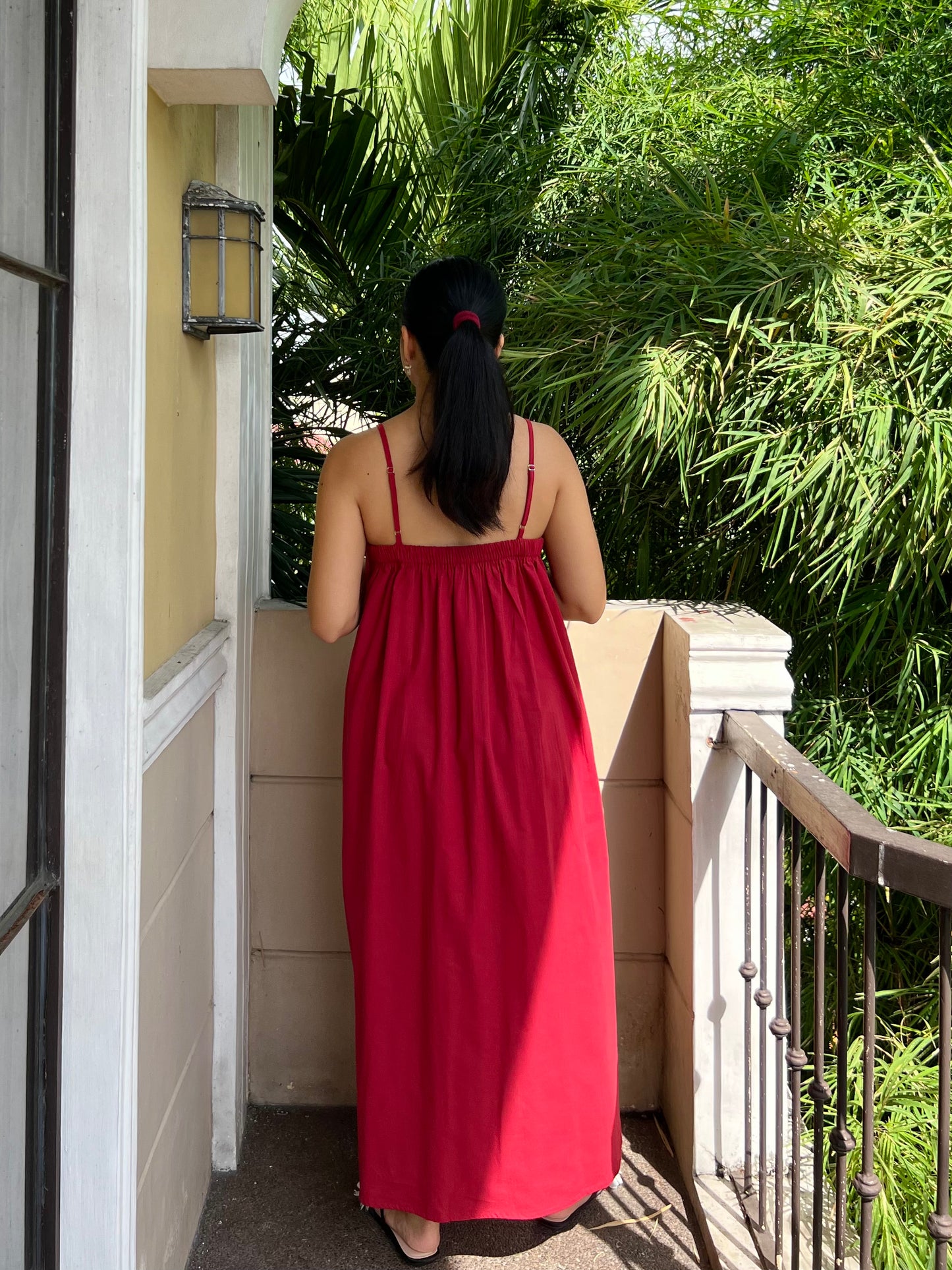 Hope Dress in Berry Red