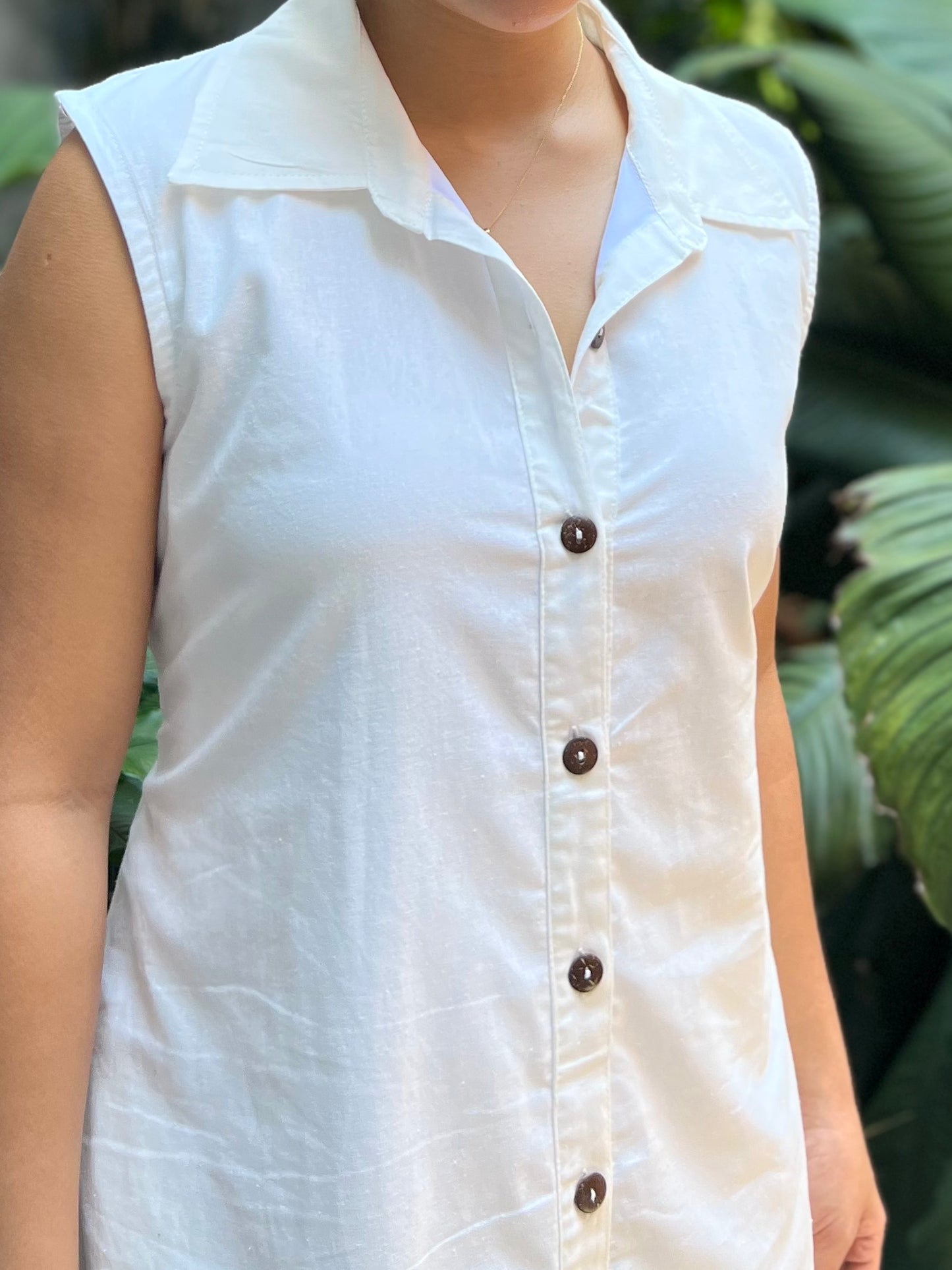 Arizona Dress in White with Lining