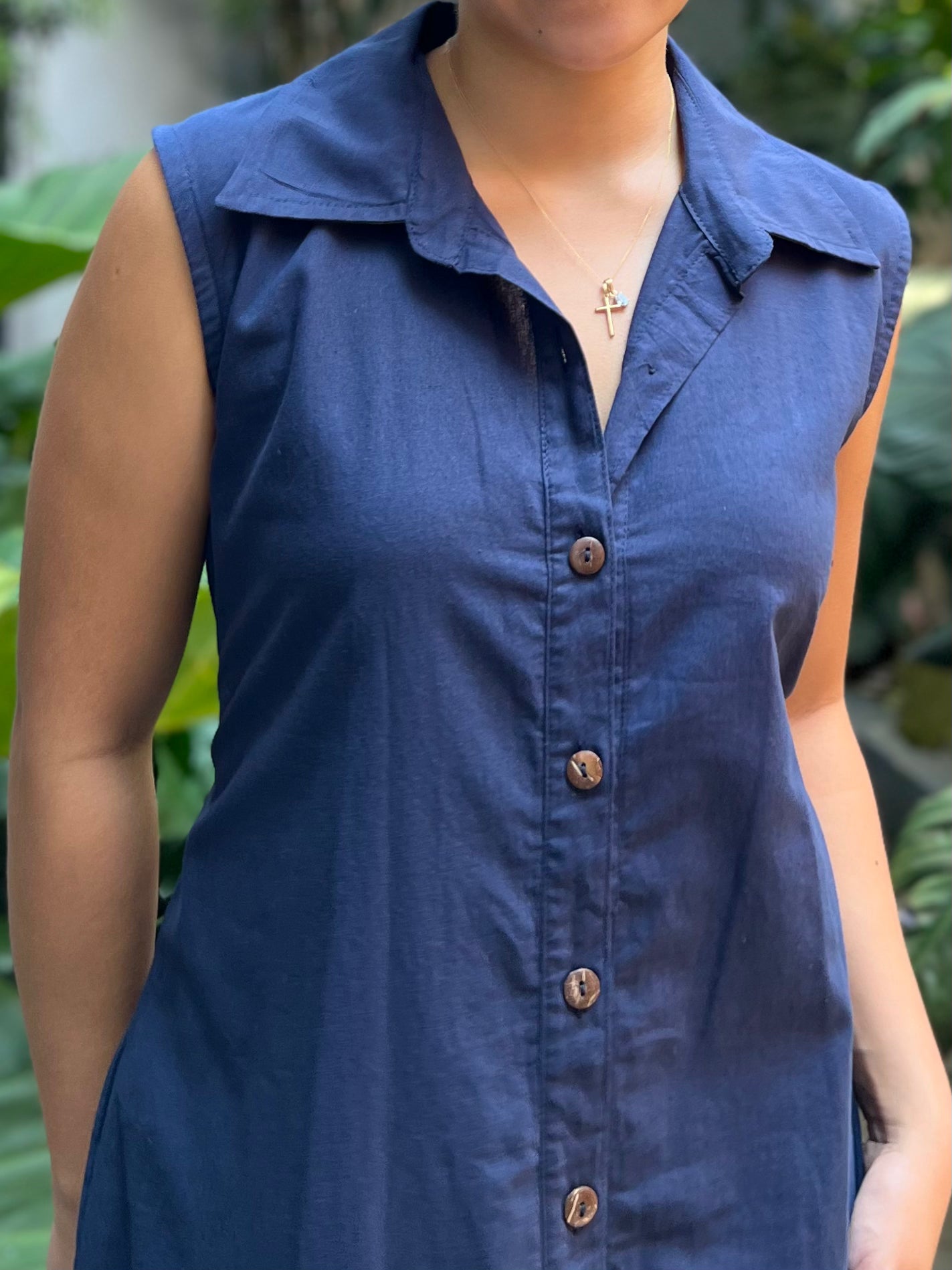 Arizona Dress in Navy Blue