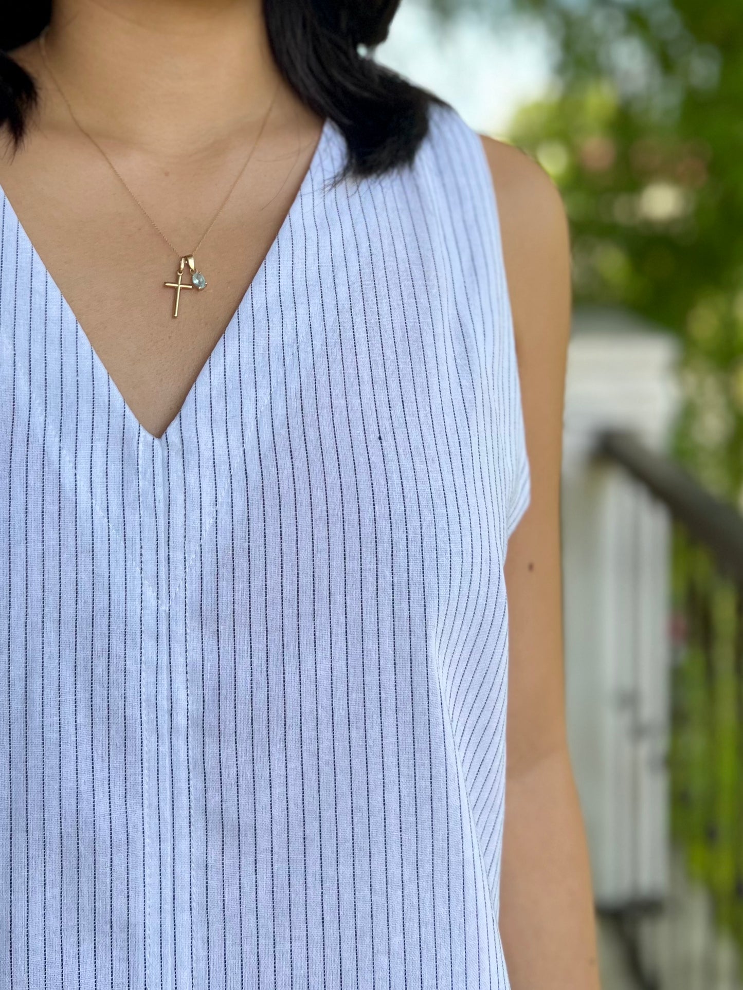 Courage Reversible Dress in Stripes 012