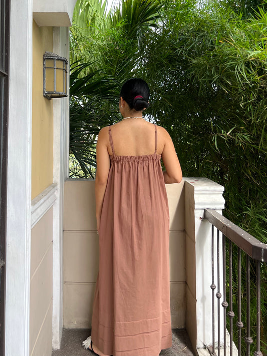 Faith Dress in Cocoa