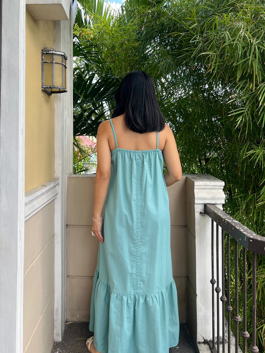 Amalfi Dress in Aquamarine