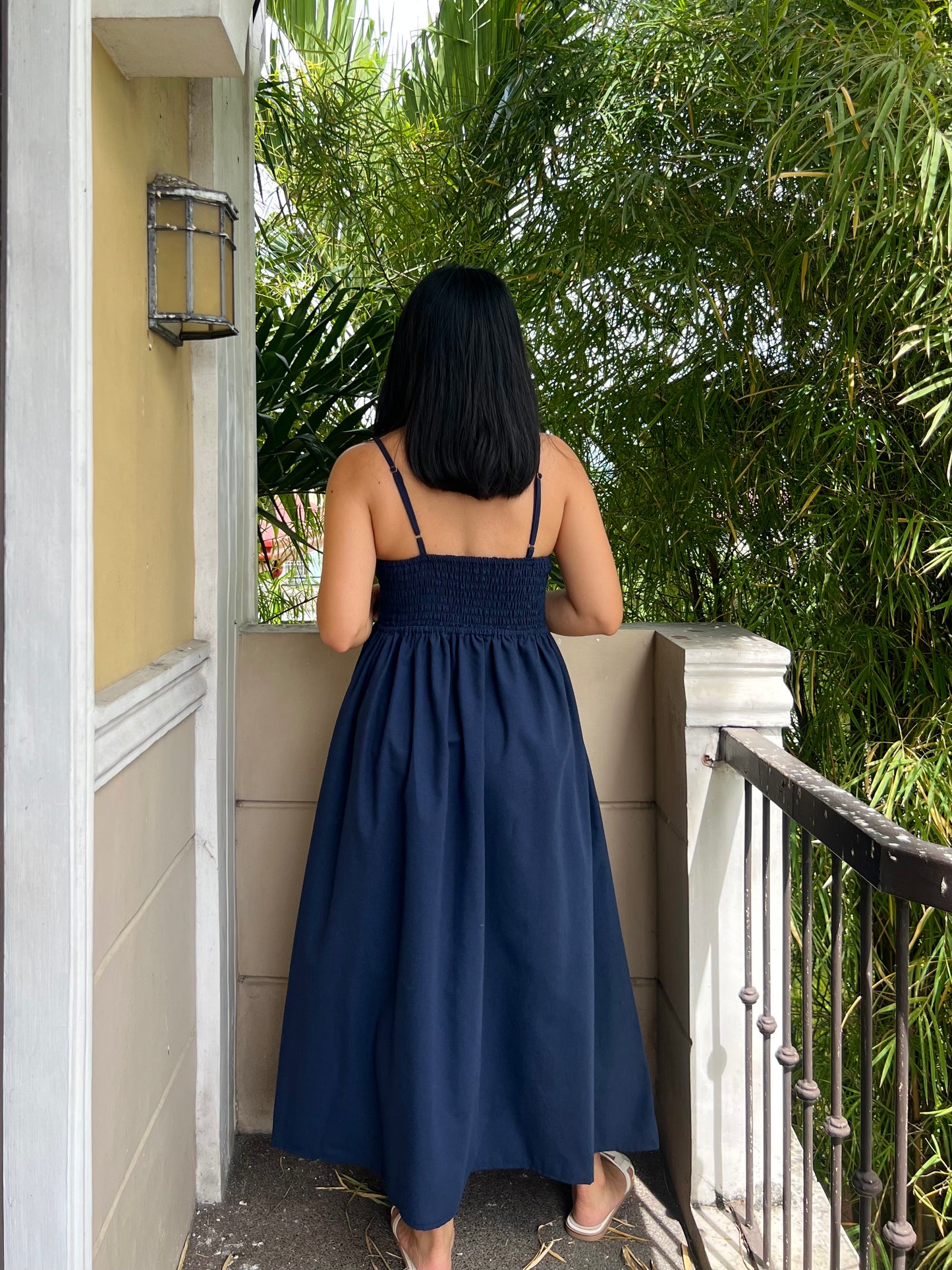 Naples Dress in Navy Blue