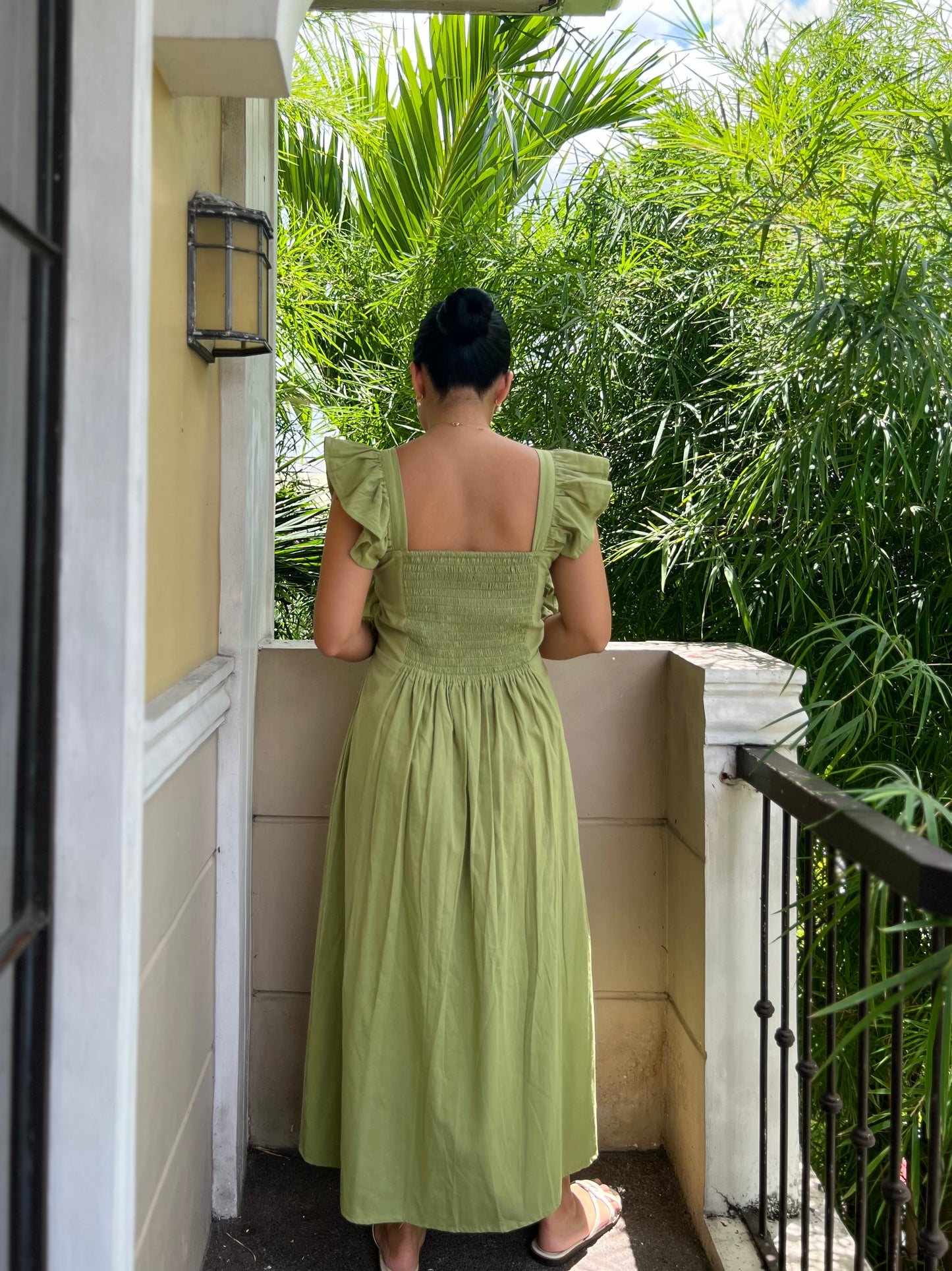 Ribeauvillé Dress in Apple Green