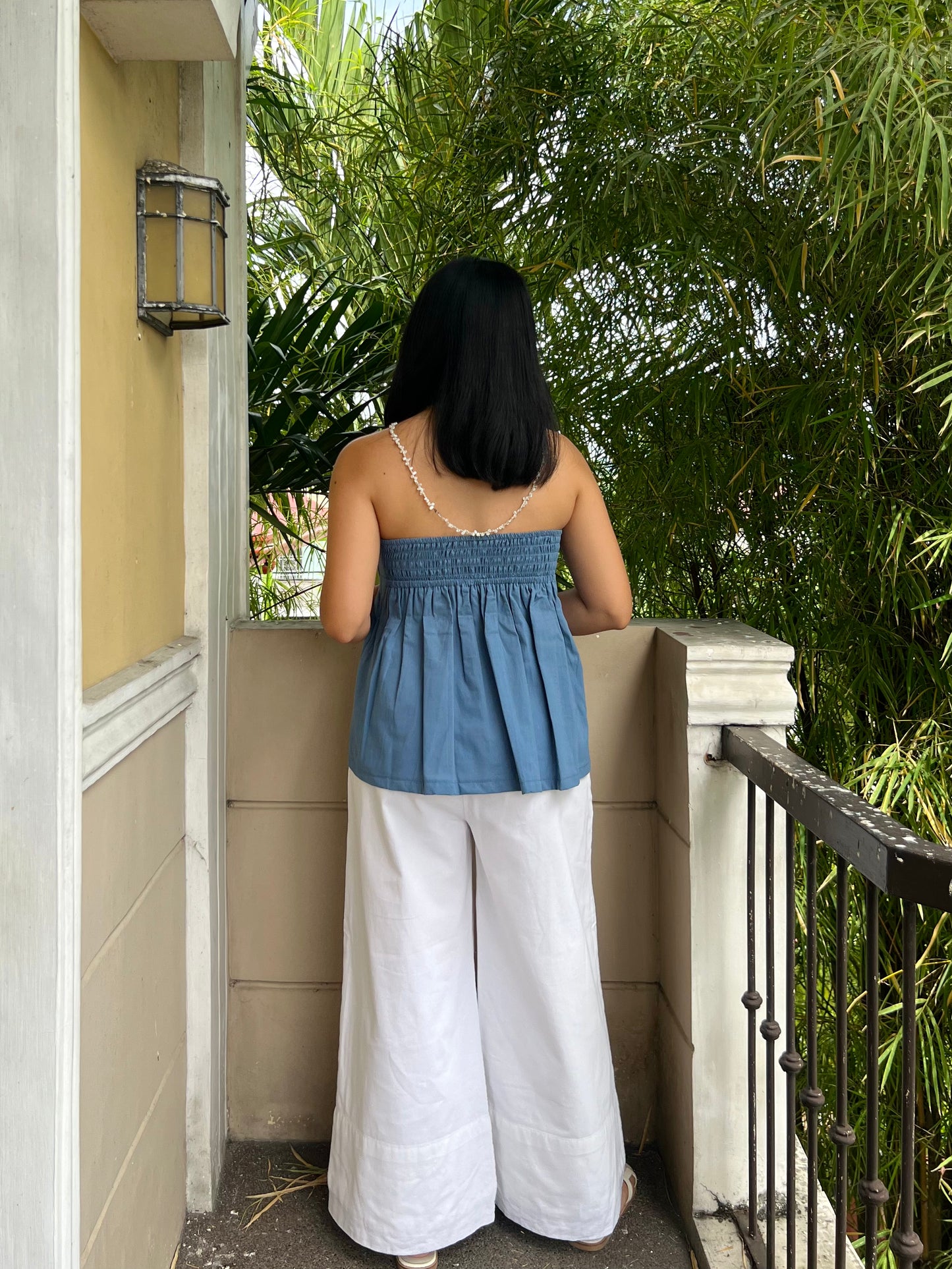 Lychee Top in French Blue