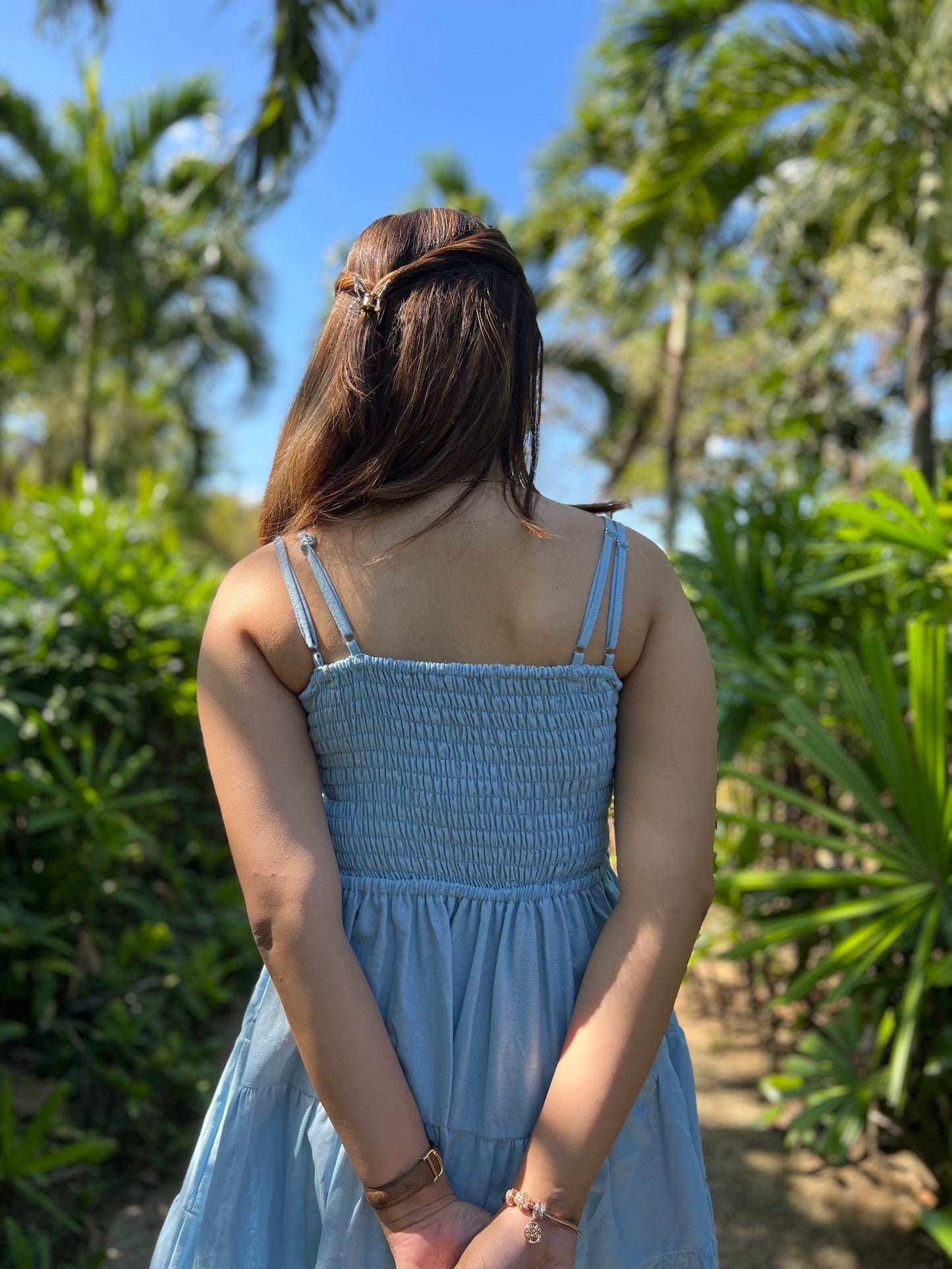 Capri Dress in Sky Blue