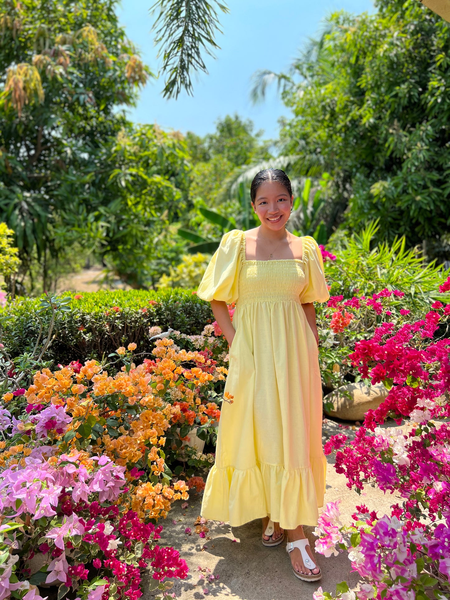 Florence Dress in Yellow