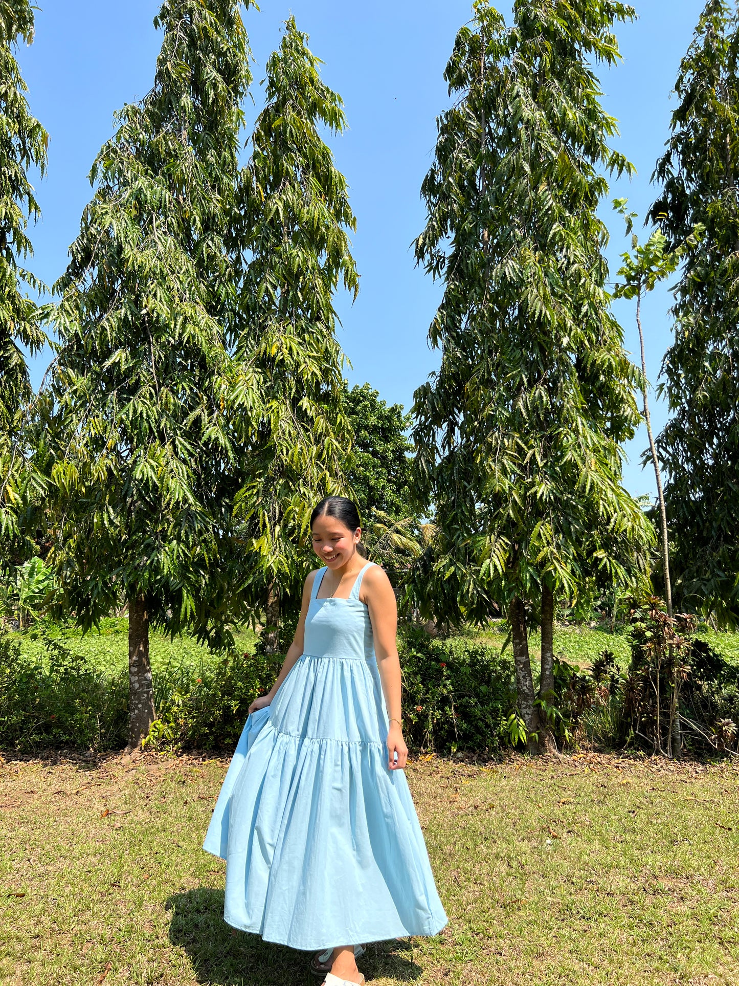 Psalm Dress in Sky Blue