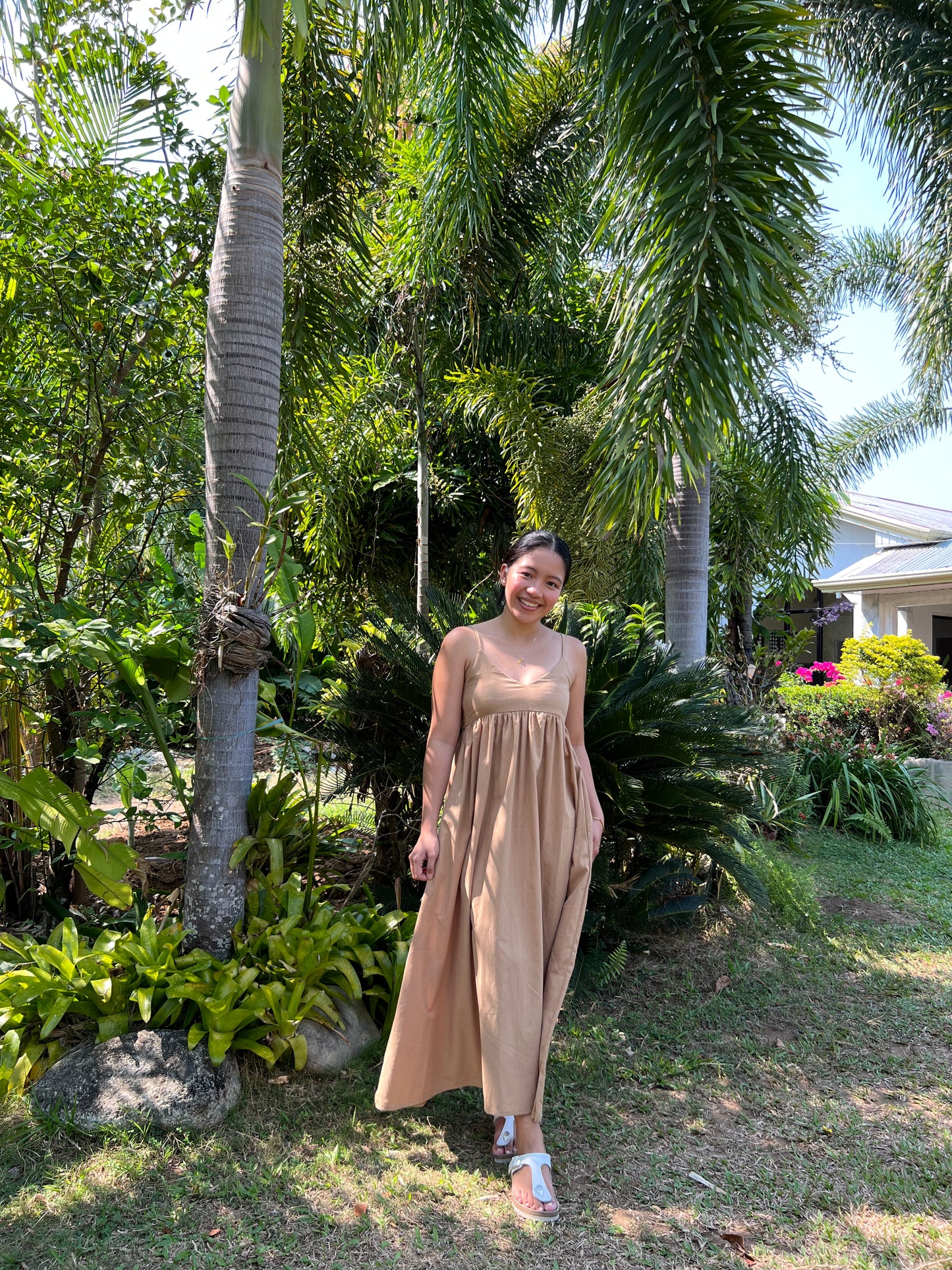 Tuscany Dress in Camel