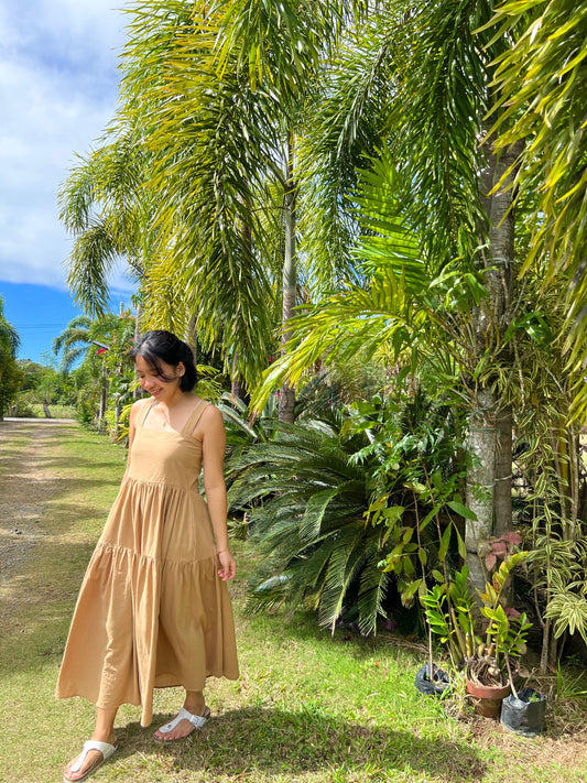 Psalm Dress in Camel