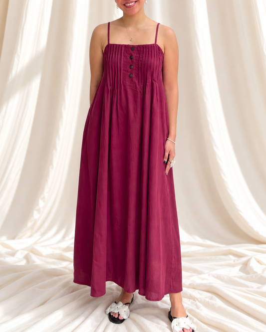 Hope Dress in Burgundy
