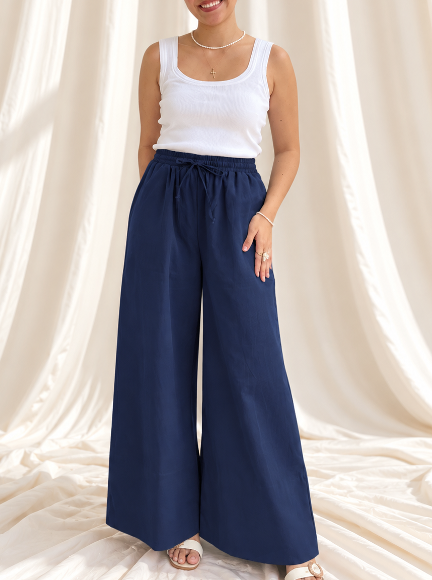 Barcelona Pants in Navy Blue