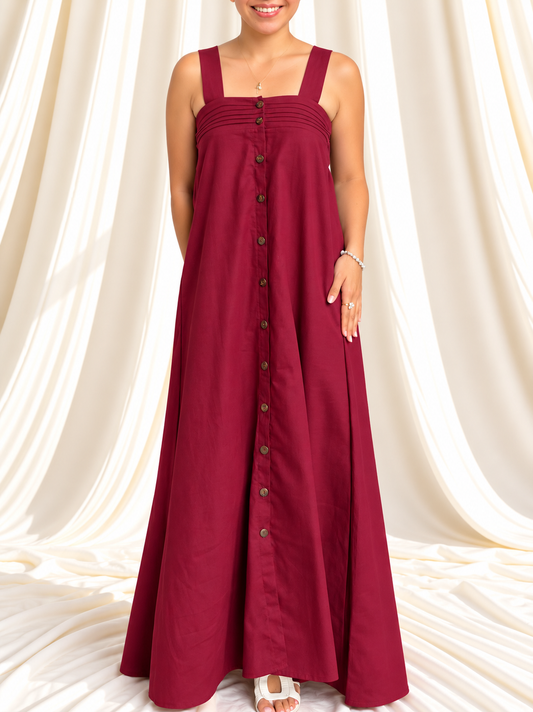 Hannah Dress in Burgundy