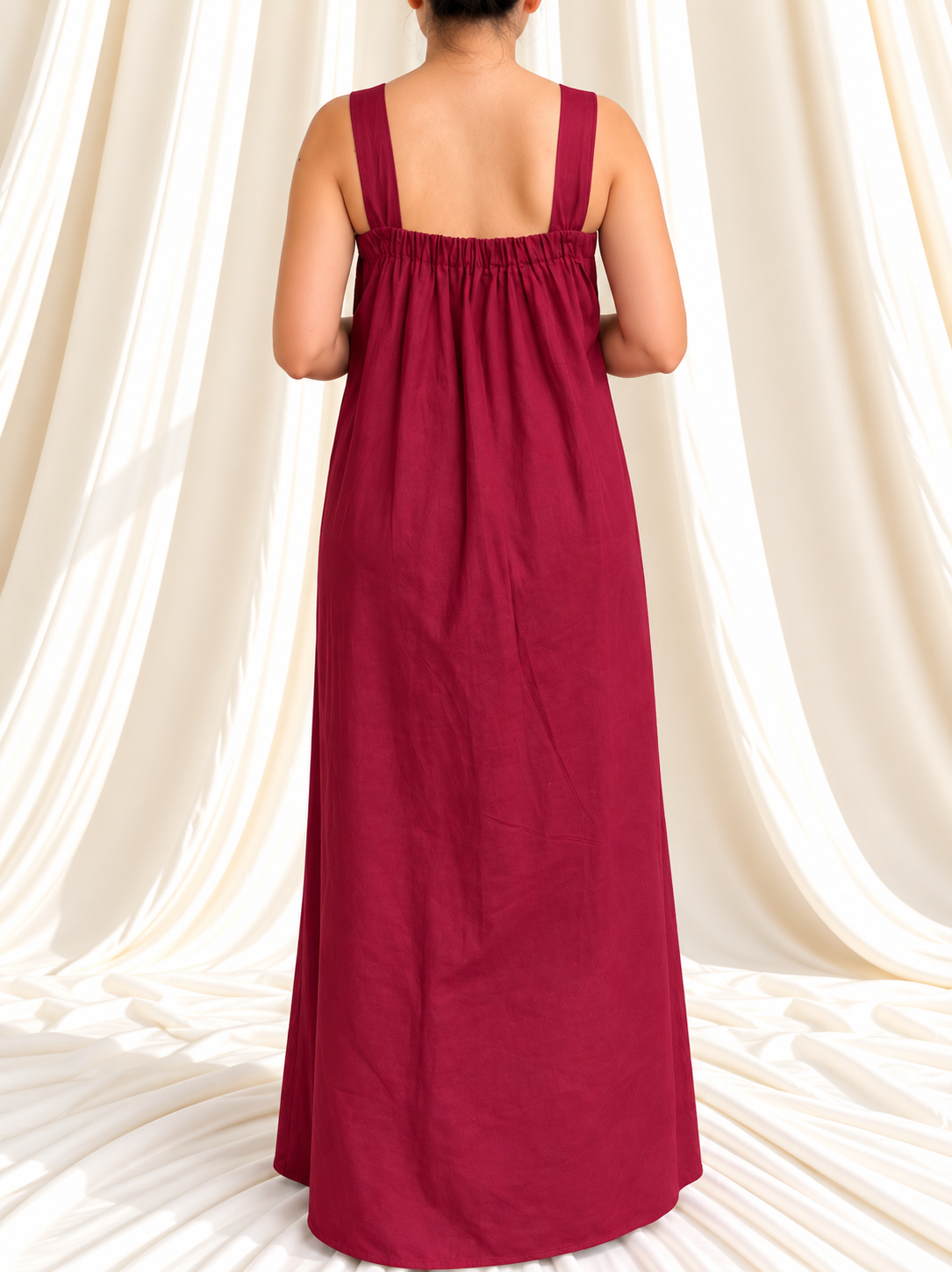 Hannah Dress in Burgundy