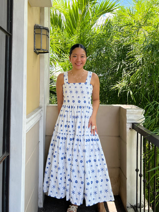 Psalm Dress in Eyelet 006 with Lining