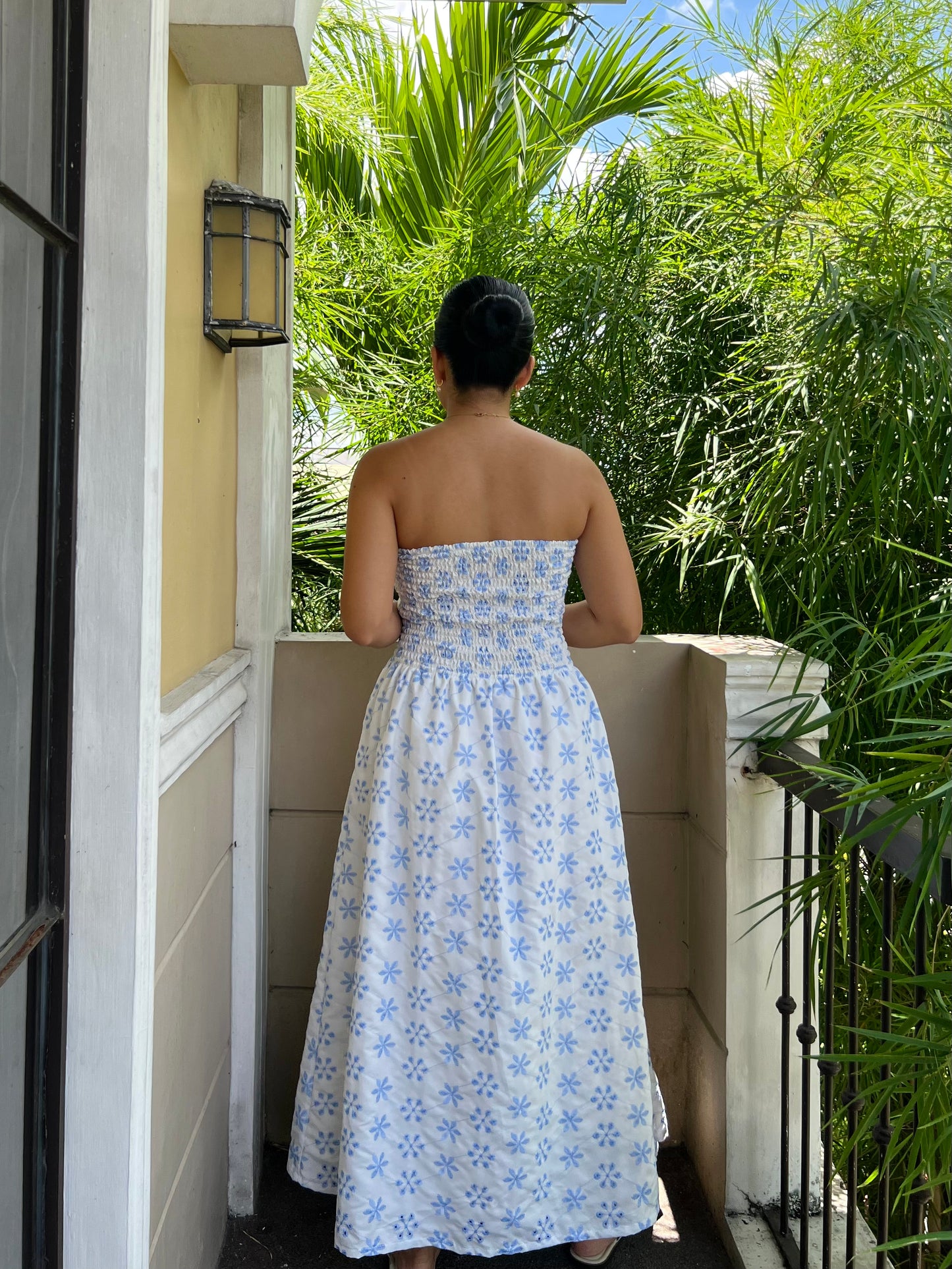 Ivory Dress in Eyelet 007 with Lining