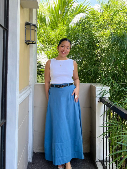 London Skirt in French Blue