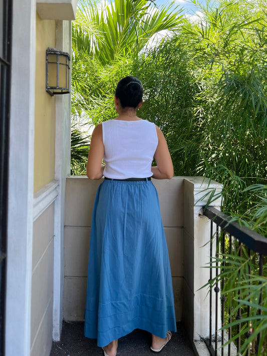 London Skirt in French Blue