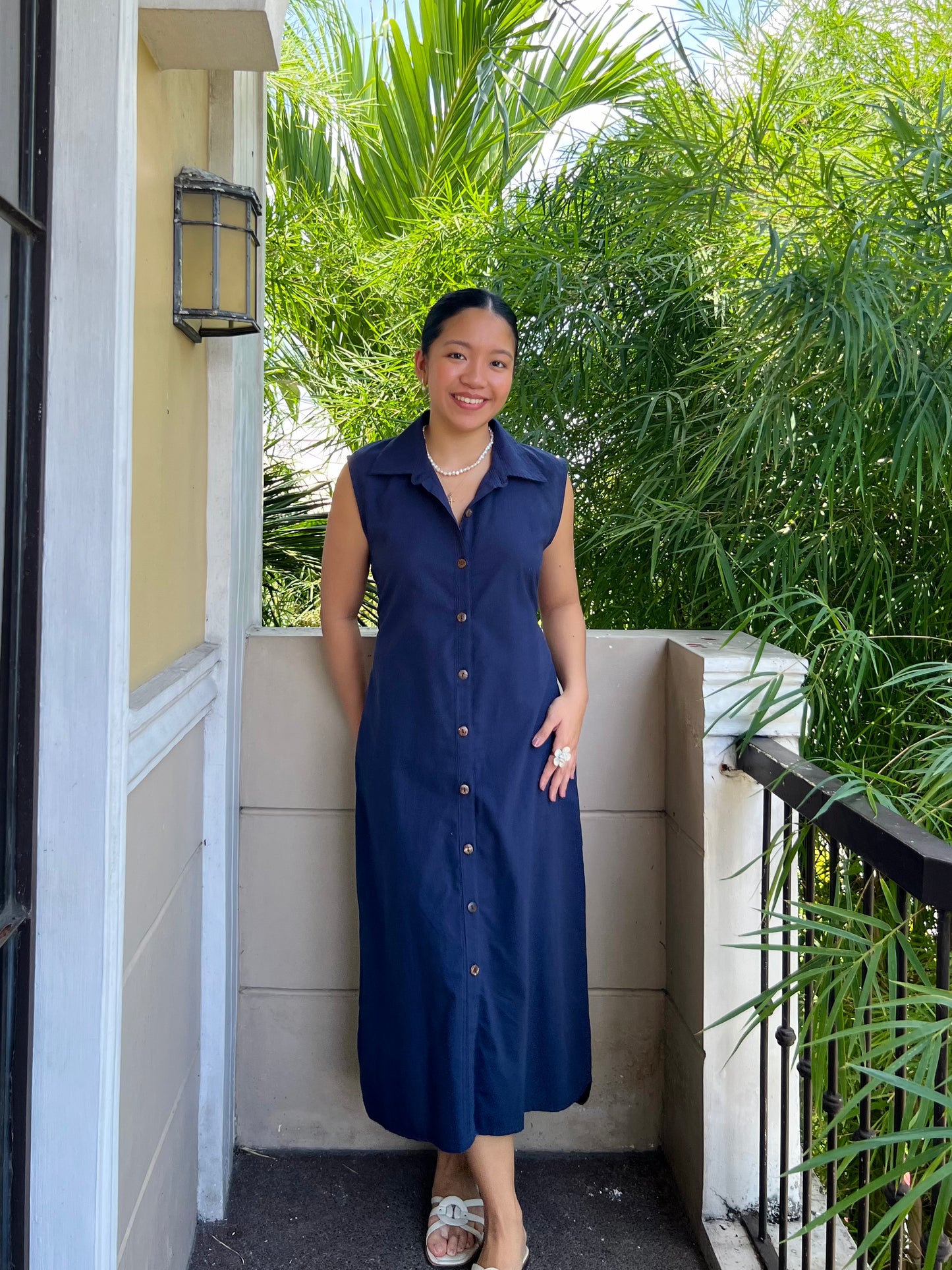 Arizona Dress in Navy Blue