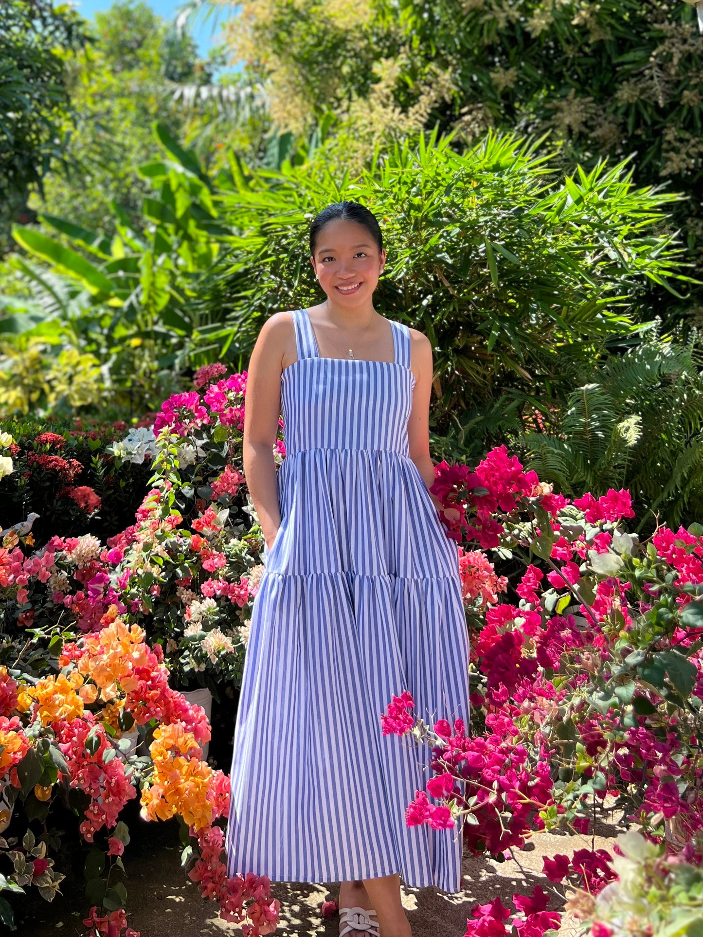 Psalm Dress in Stripes 008