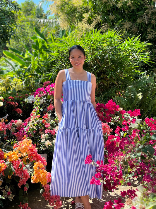Psalm Dress in Stripes 008