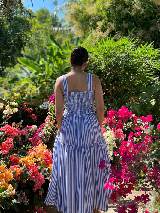 Psalm Dress in Stripes 008